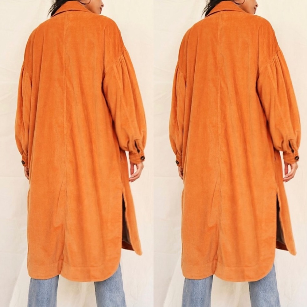 Free People Jenna Cord Trench Coat - Picture 3 of 9
